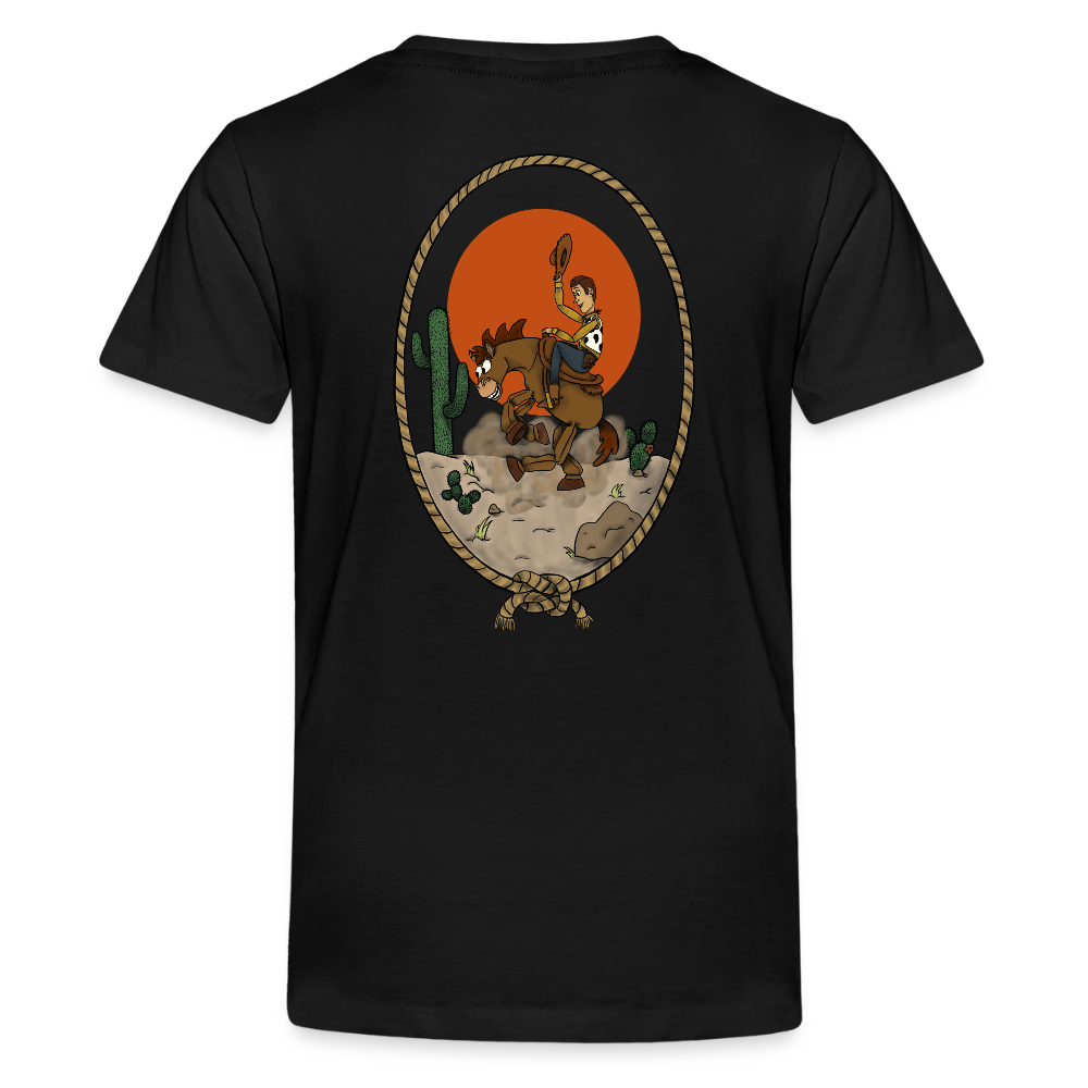 Youth Cowboy Tee - black
