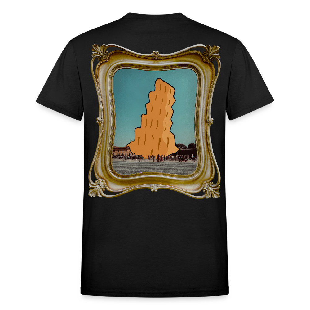 Leaning Tower Of Cheeza Tee - black