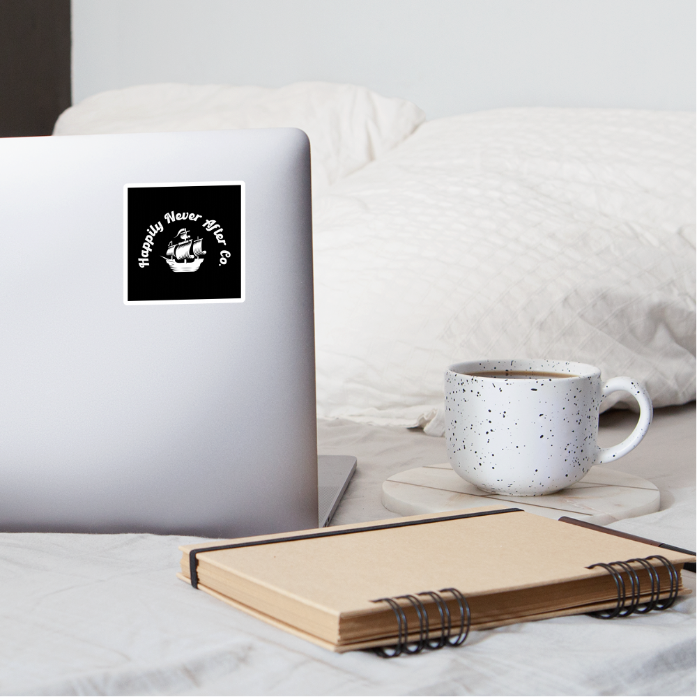 Happily Never After Waterbottle Sticker - white matte
