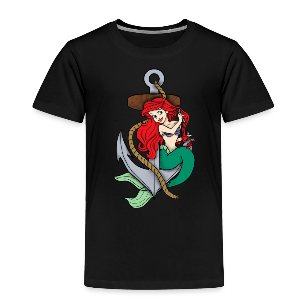 Toddler Mermaid Tee - black