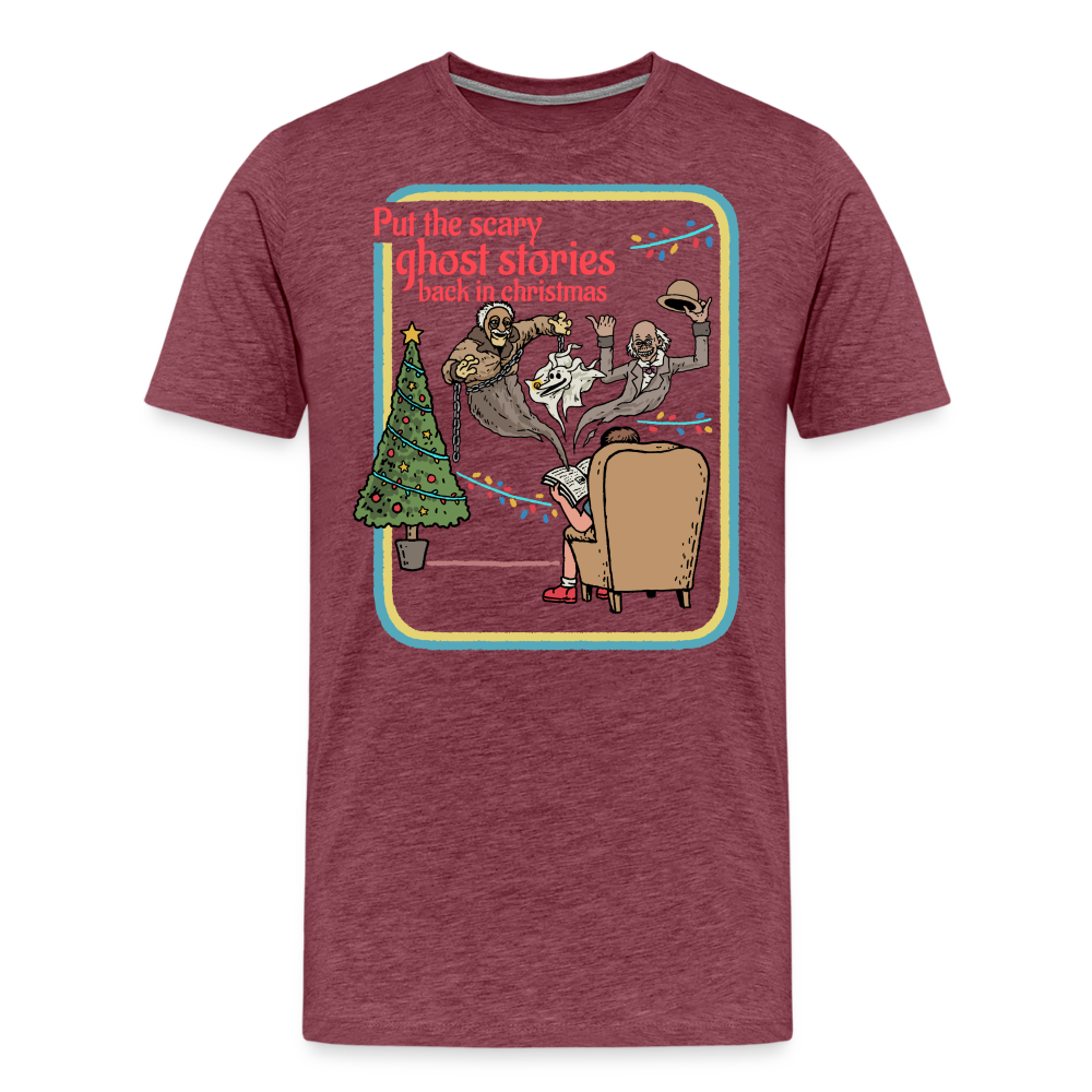 Ghost Stories Tee - heather burgundy