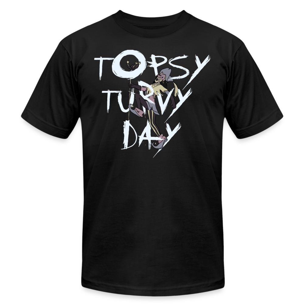 Topsy Turvy Day Tee - black