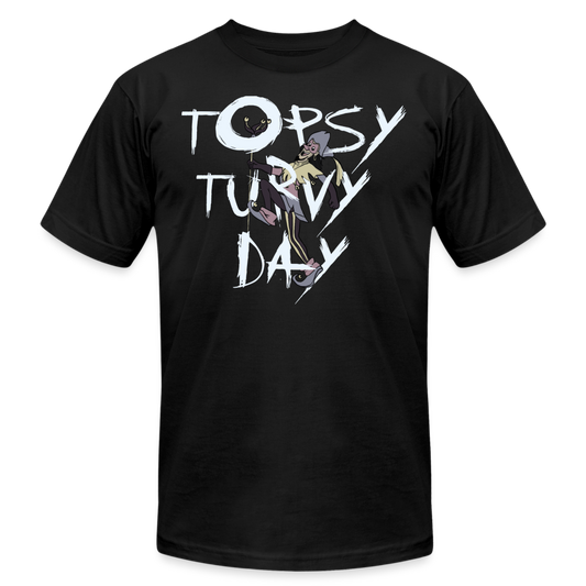 Topsy Turvy Day Tee - black