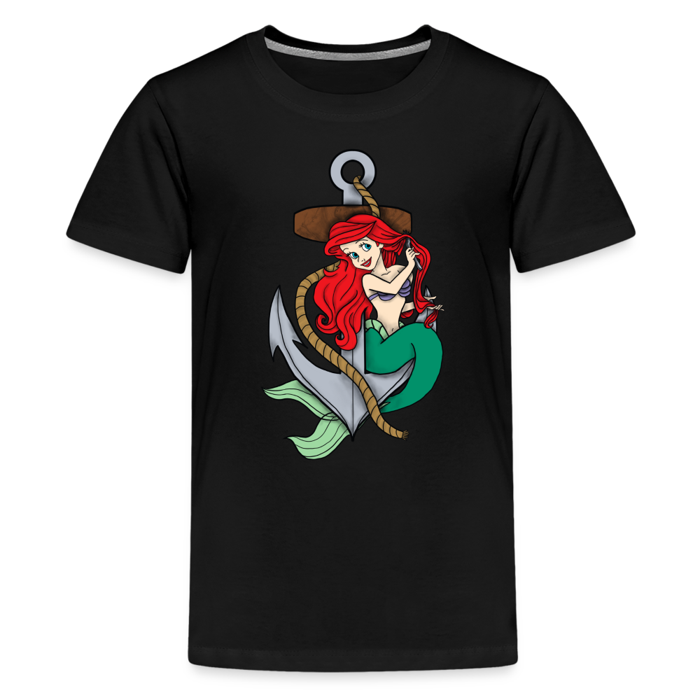 Youth Mermaid Tee - black