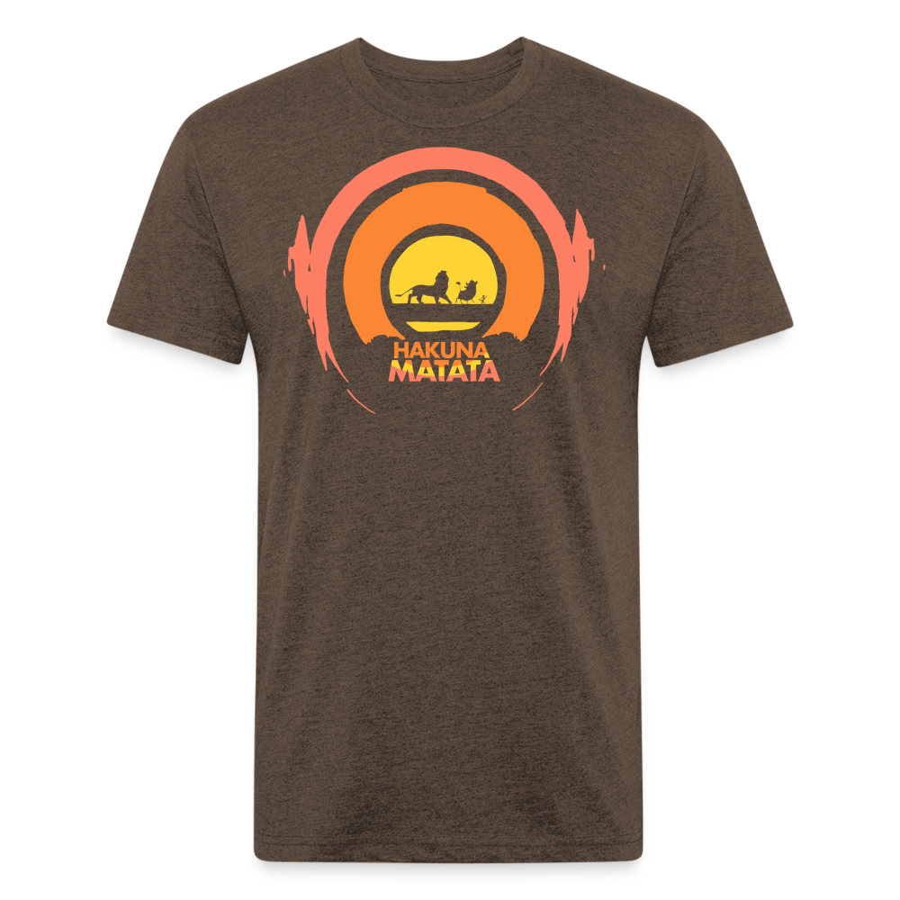 Hakuna Matata Emo Tee - heather espresso